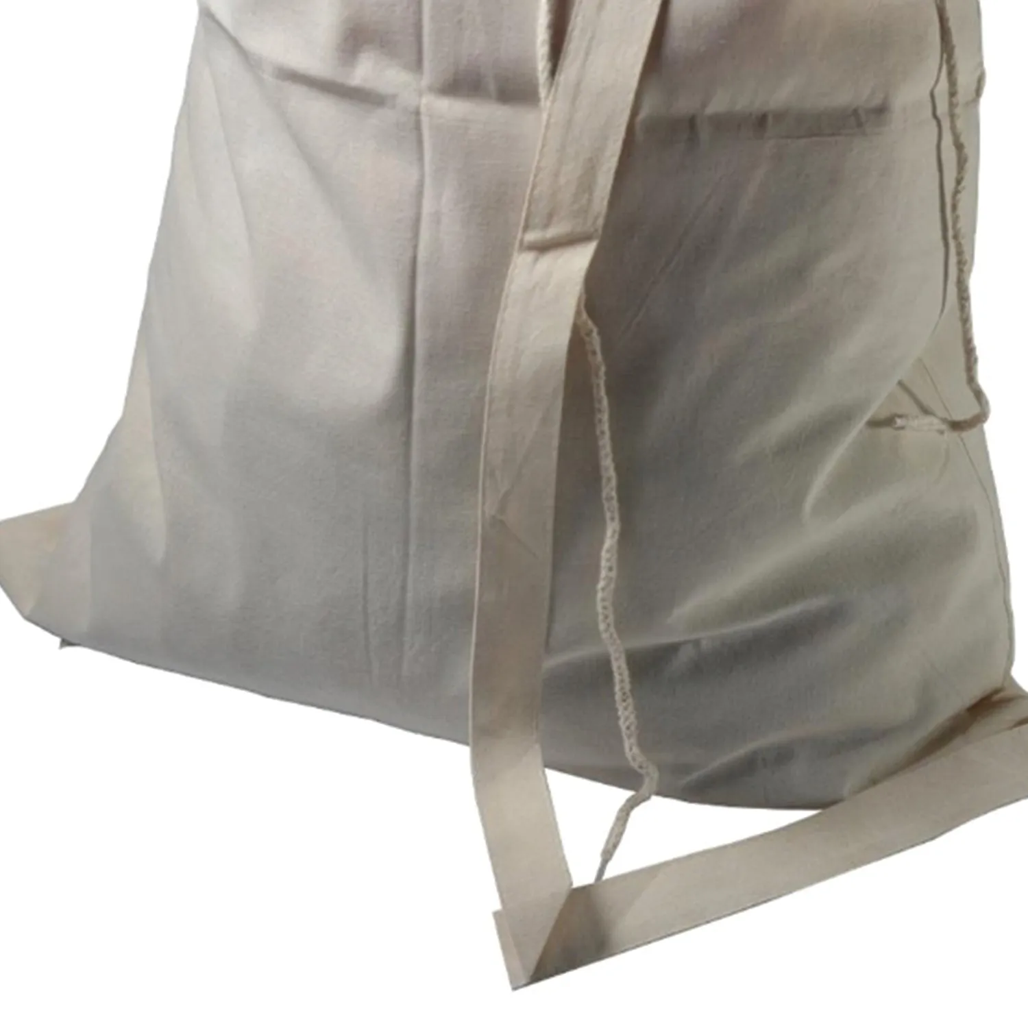 12 ct Premium Cotton Laundry Bags W/Shoulder Strap (Small-Medium-Large) - By Dozen