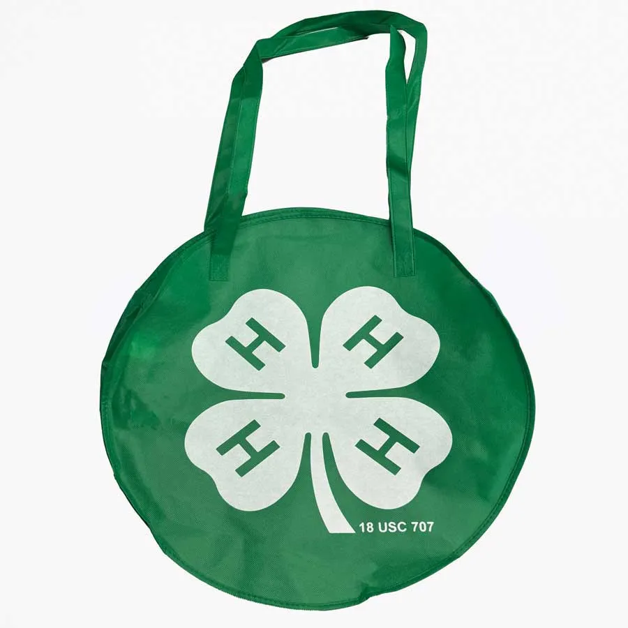 4-H Clover Round Tote Bag