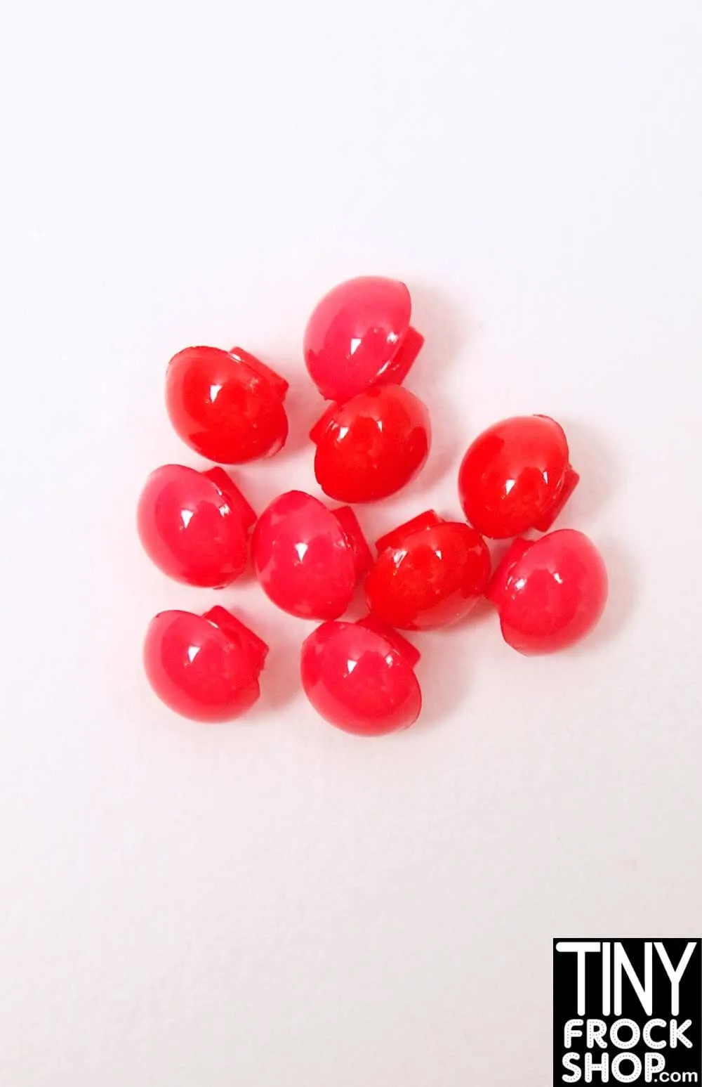 5mm - 12" Fashion Doll Mushroom Shank Buttons - Pack Of 6