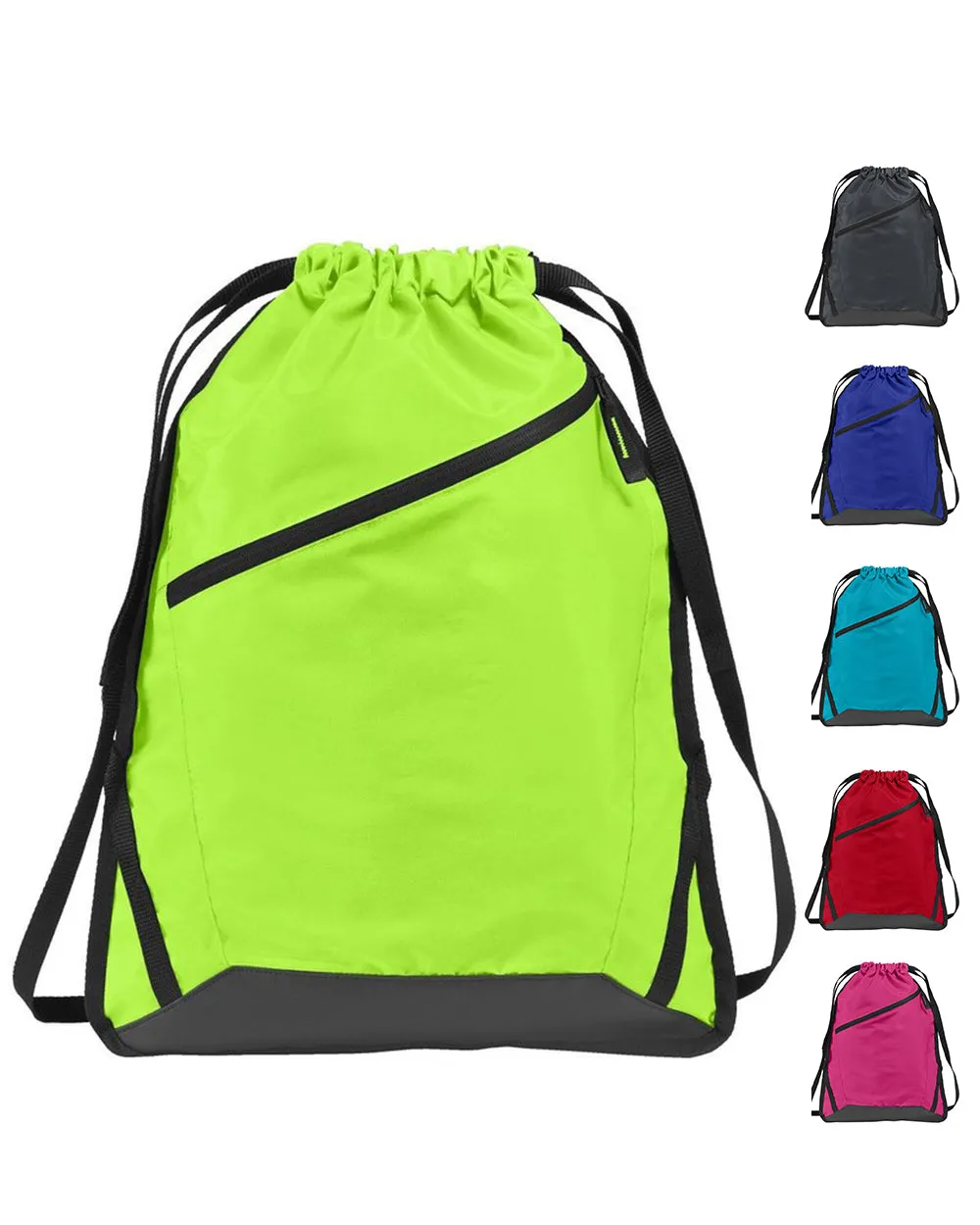 60 ct Zip-It Drawstring Backpack with Adjustable Straps - By Case