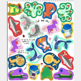 ABC's Of Color - Animal Cutouts Multi Panel