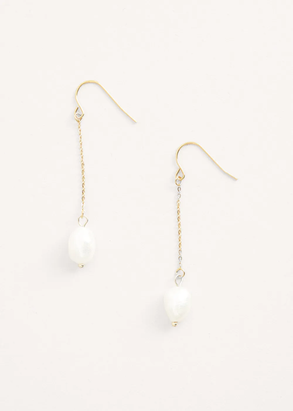 AMELIA GOLD PEARL DROP EARRINGS