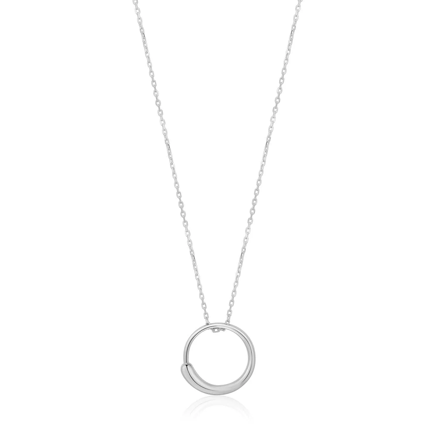 Ania Haie Luxe Circle Necklace - Silver