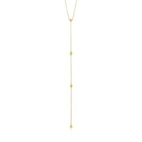 Ania Haie Modern Beaded Y Necklace - Gold