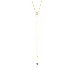 Ania Haie Sterling Silver & Gold Plated Turquoise And Opal Colour Necklace