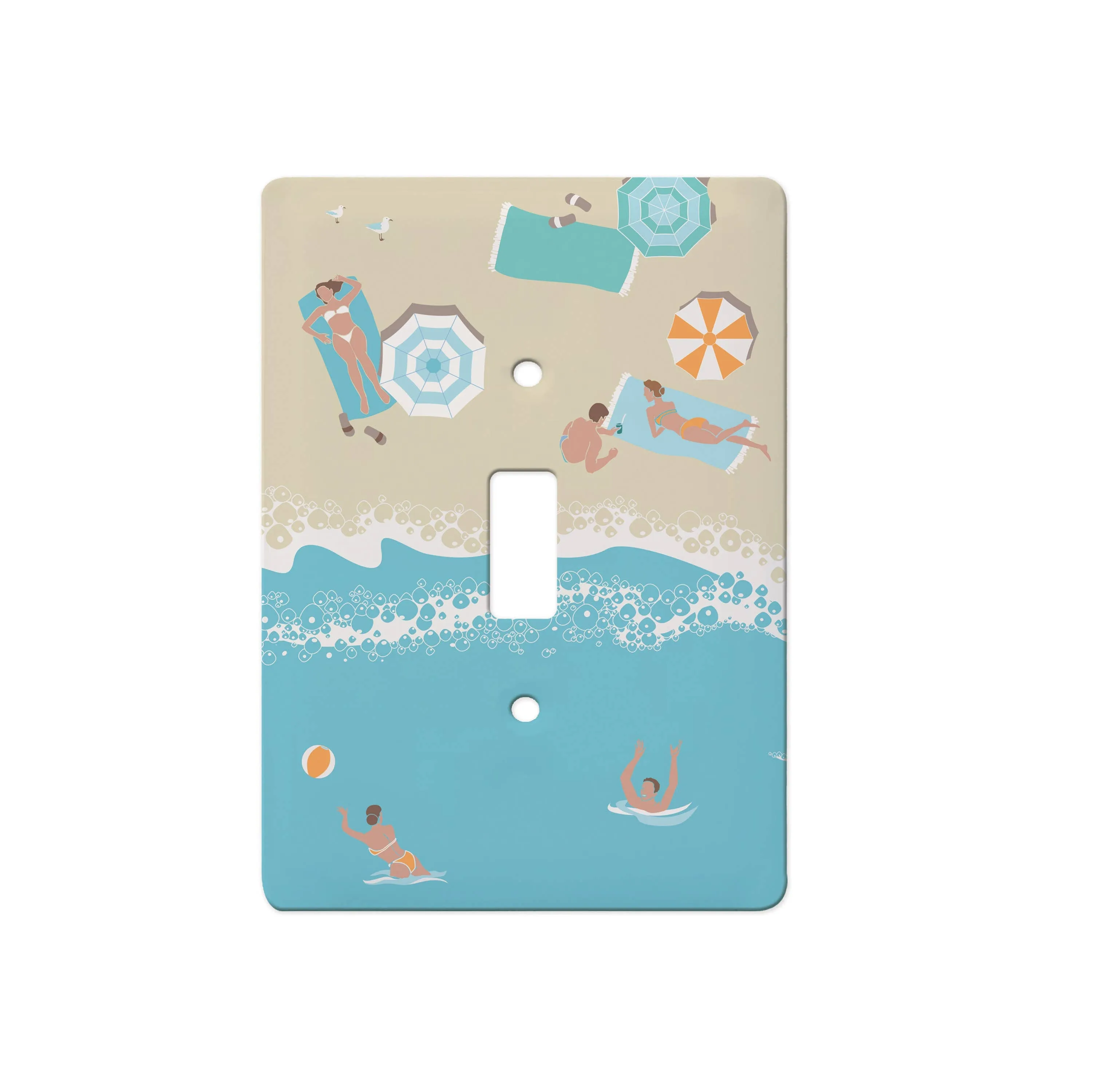 Beach Bound Ceramic Switch Plate