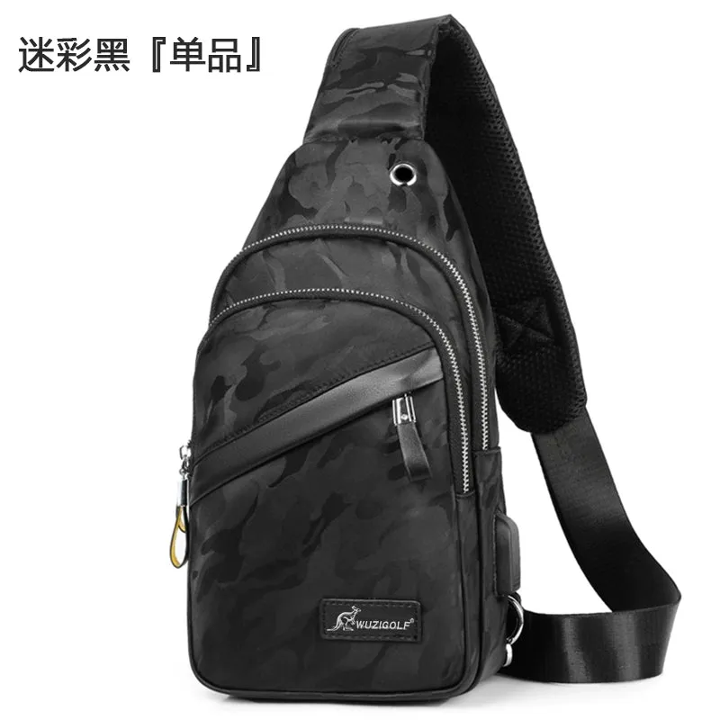 Binao Kangaroo Casual Oxford Cloth Men Chest Bag