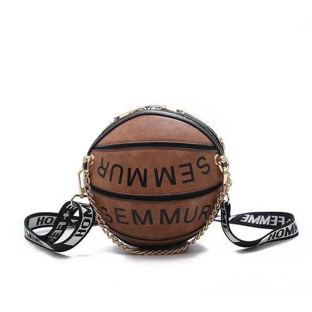 Creative Basketball Shoulder Woman Handbag