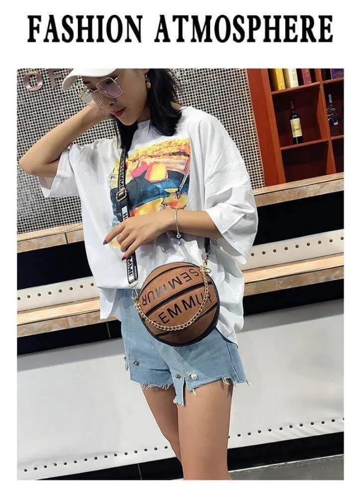 Creative Basketball Shoulder Woman Handbag