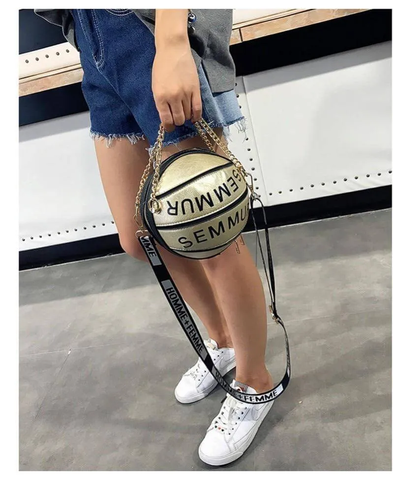 Creative Basketball Shoulder Woman Handbag