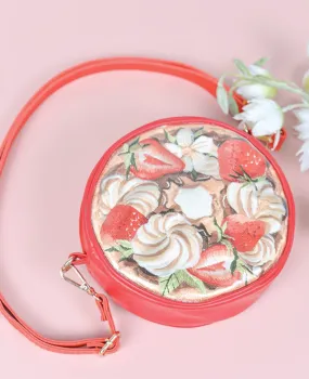 Crossbody Bag for Hanfu & Cheongsam - Strawberries