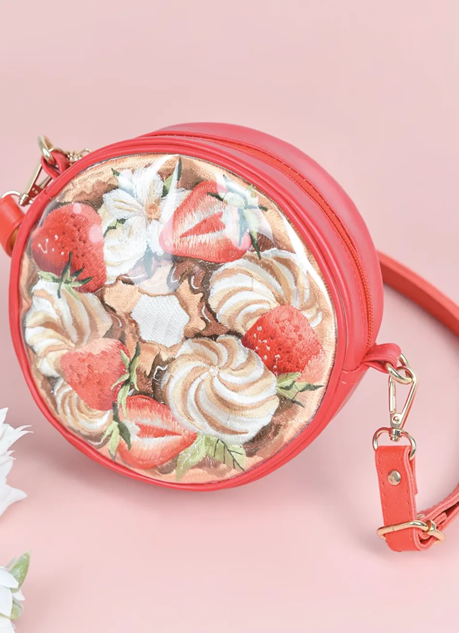 Crossbody Bag for Hanfu & Cheongsam - Strawberries