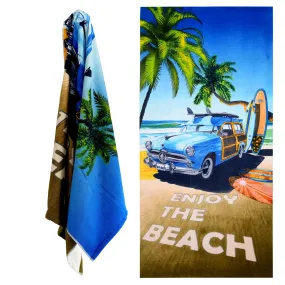 Enjoy The Beach Design Large Towel