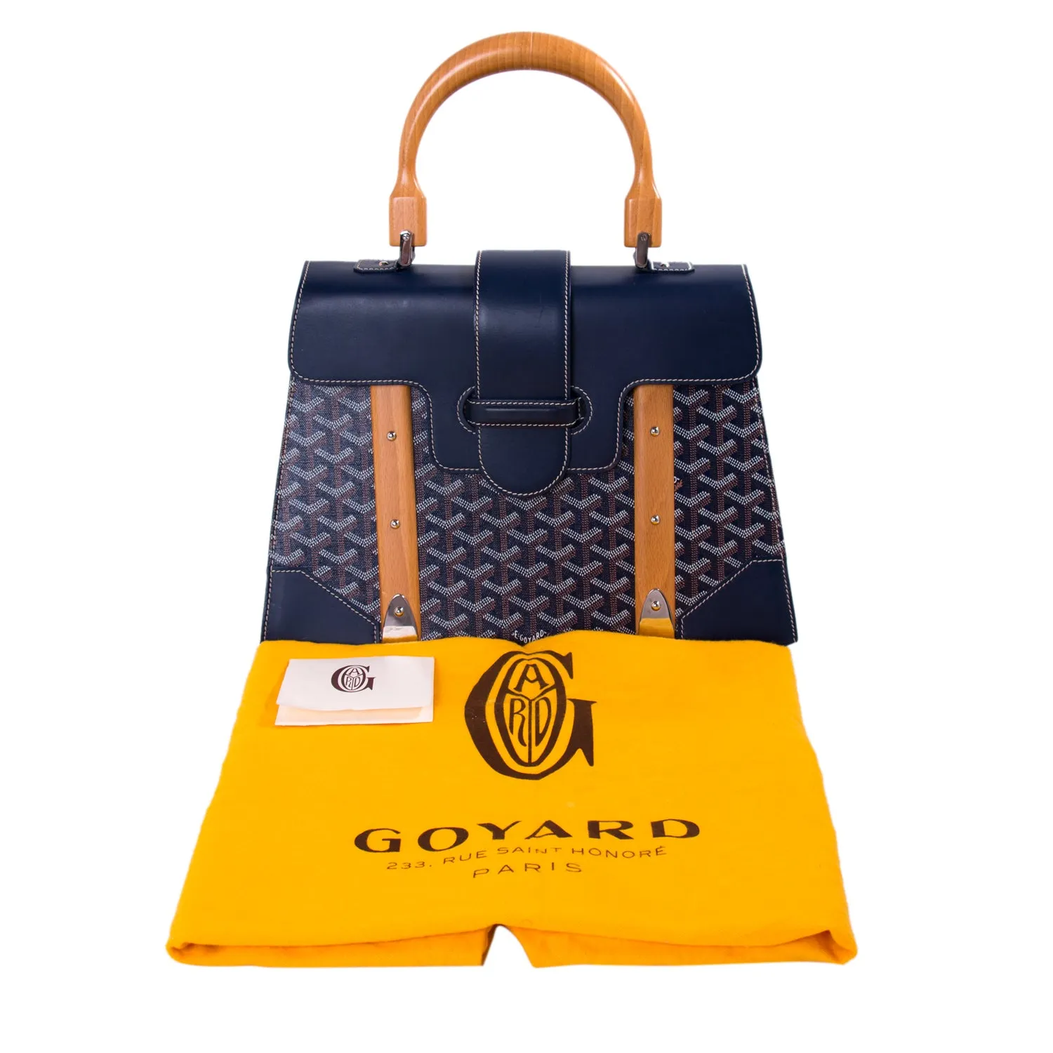 Goyard Navy Blue Saigon MM