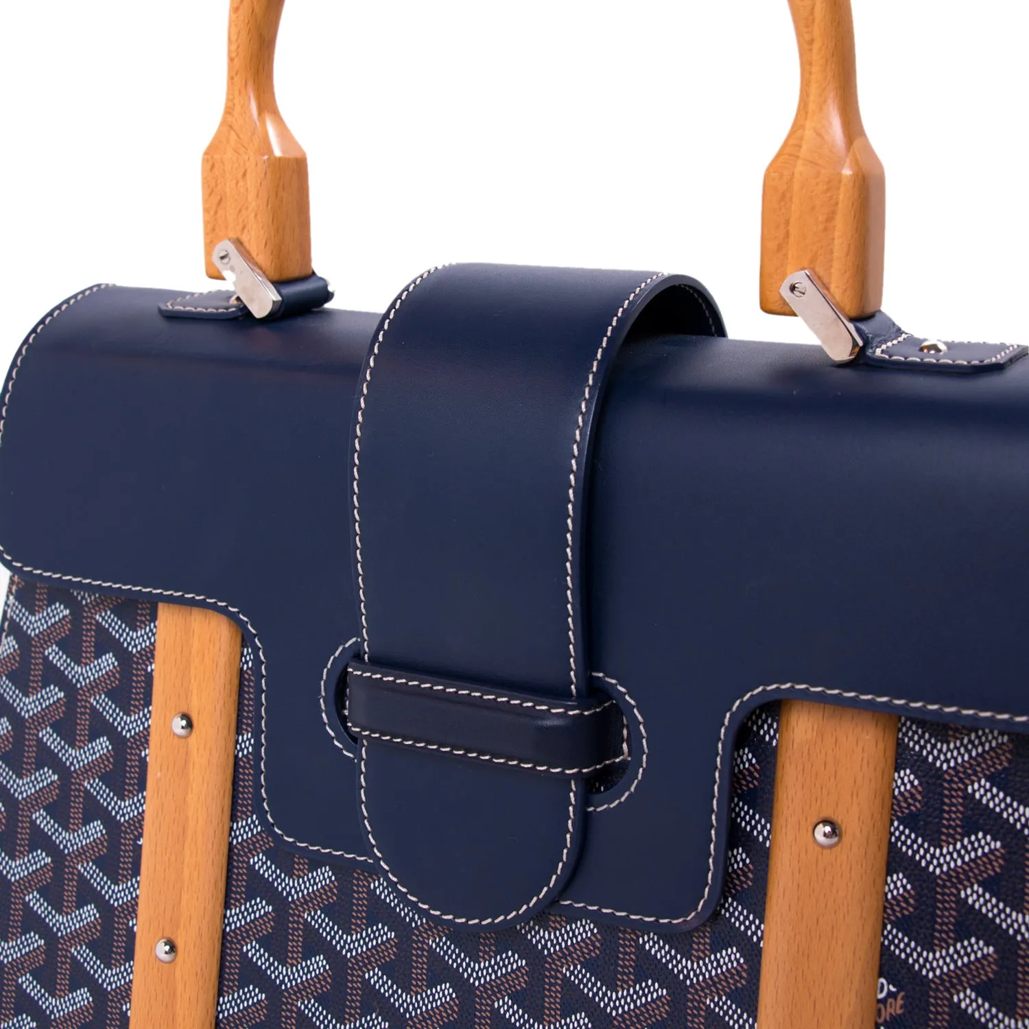 Goyard Navy Blue Saigon MM