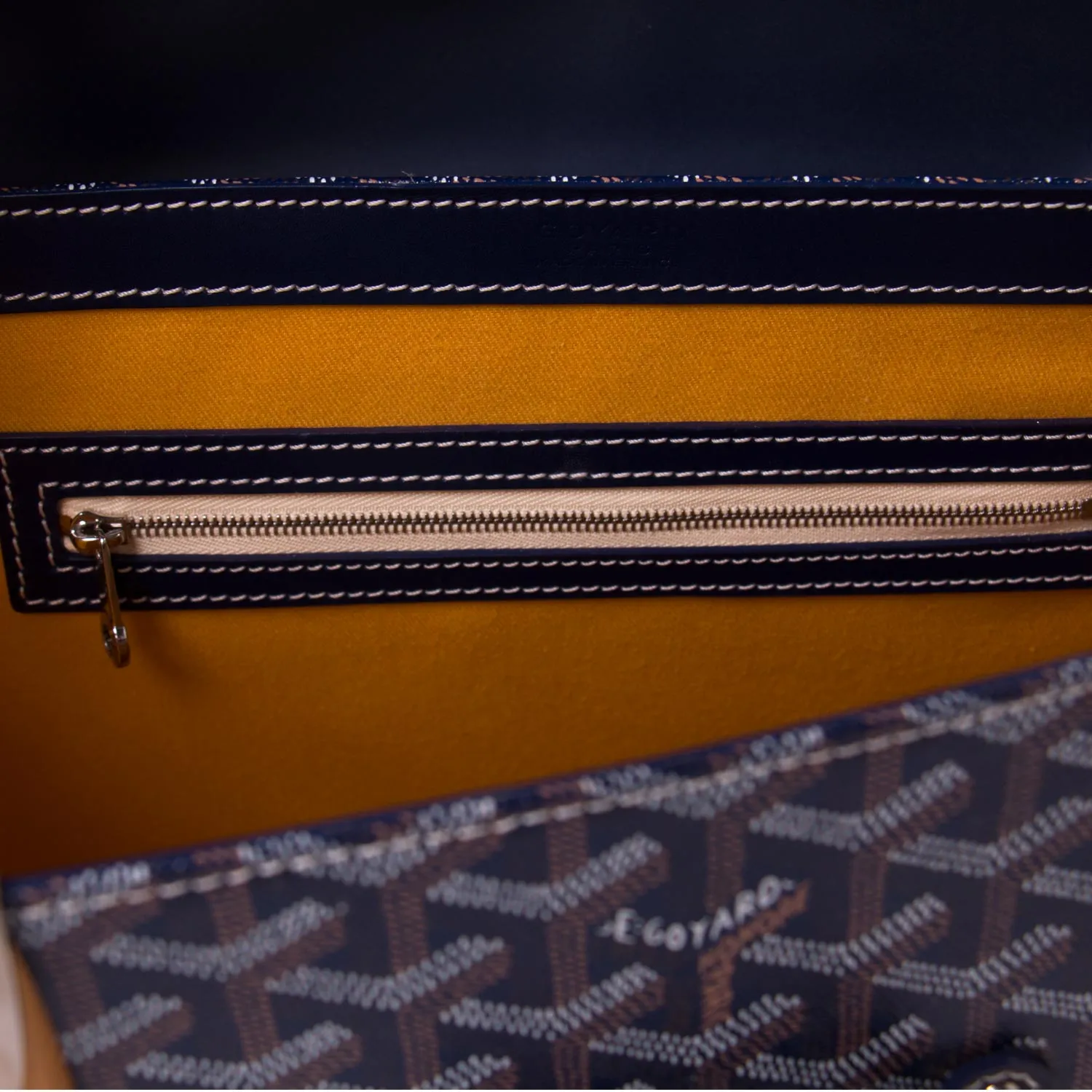 Goyard Navy Blue Saigon MM