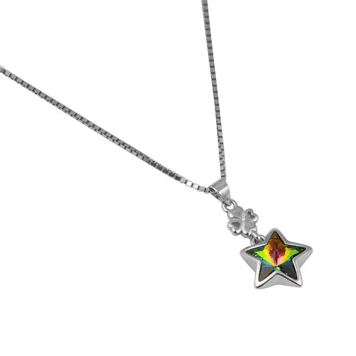 Green Starred Charm Chain Locket