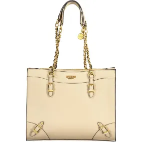 Guess Jeans Beige Polyethylene Women Handbag