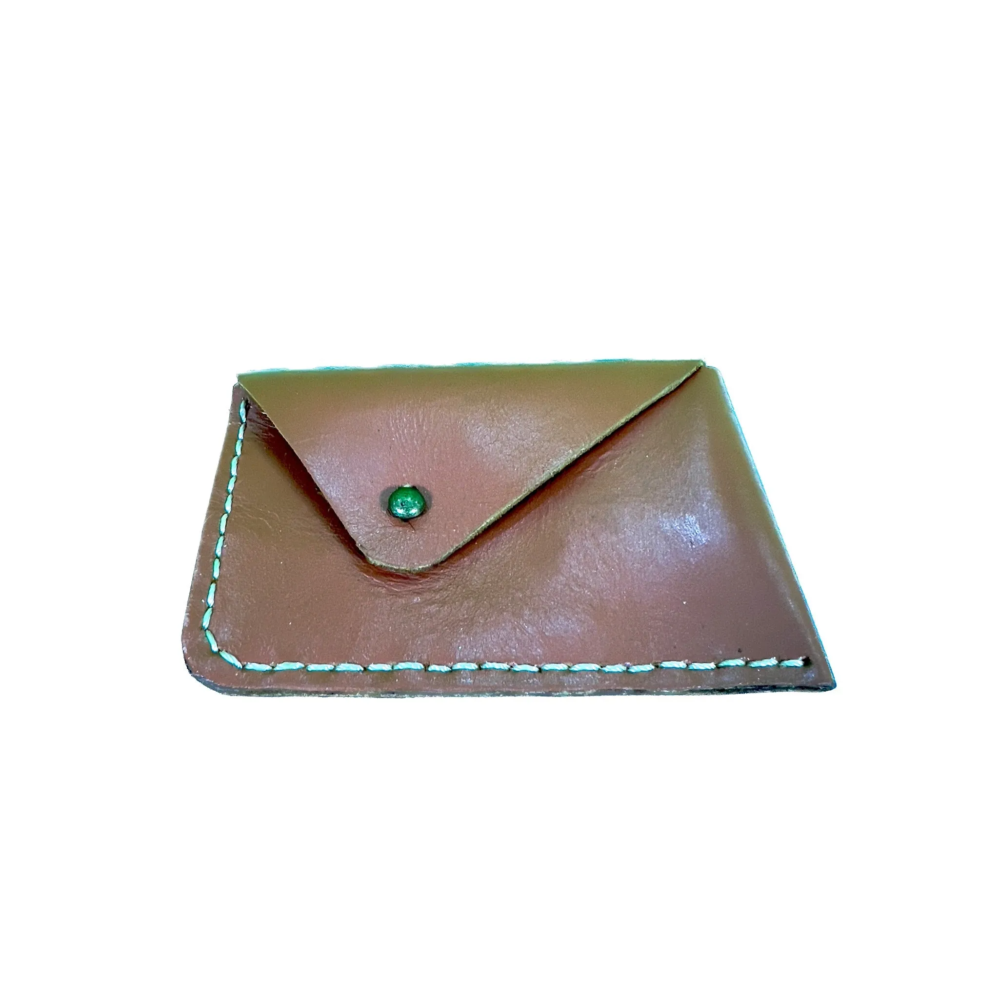 HAND SEWN LEATHER CARDHOLDER -STYLE 3-PIN