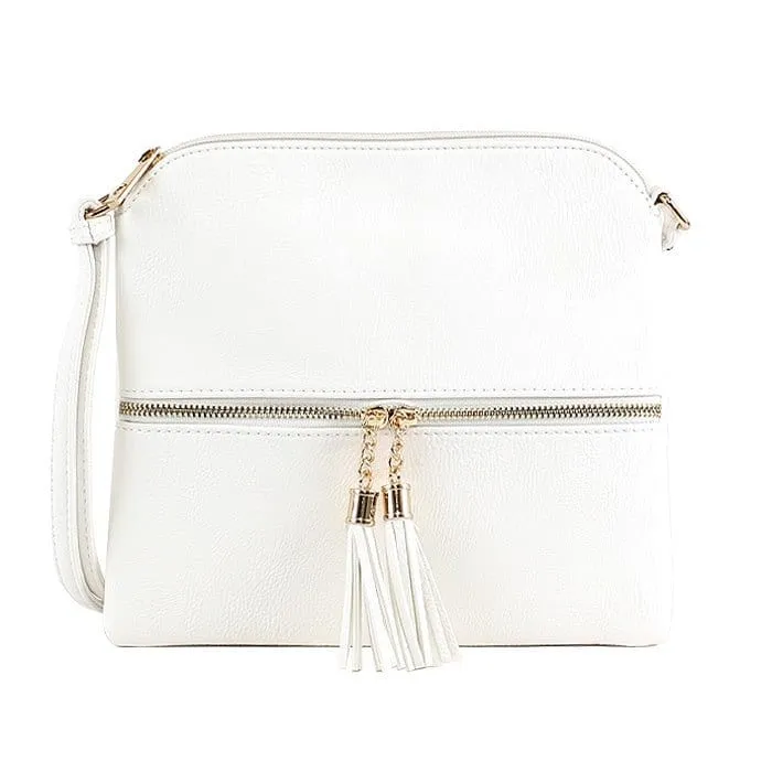 HY2038A Monogrammable Fashion Crossbody Bag With Tassel