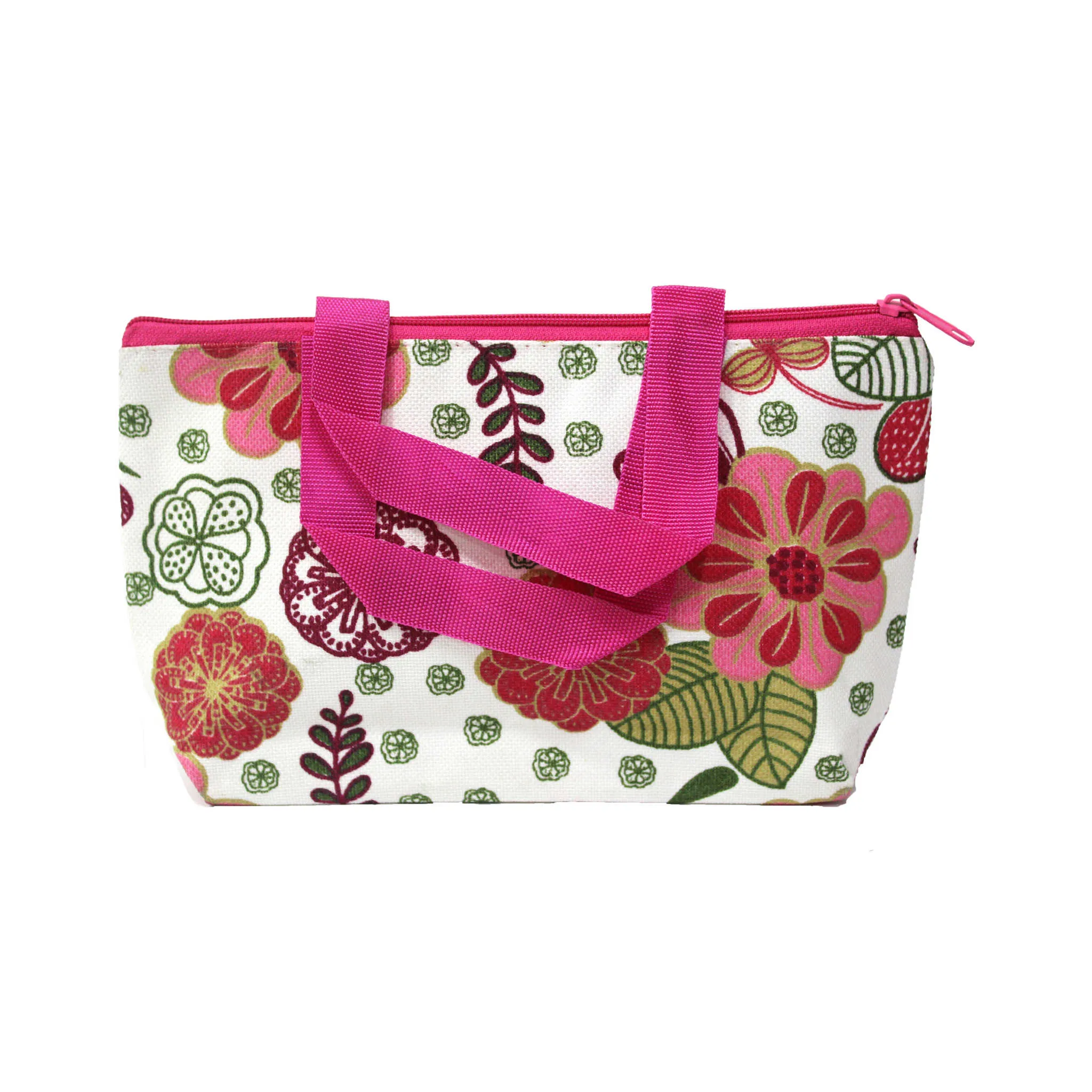 Imported Durable Canvas Printed multi purpose utility Small Bag with handles for all occasions for the girls and ladies, Theme Floral