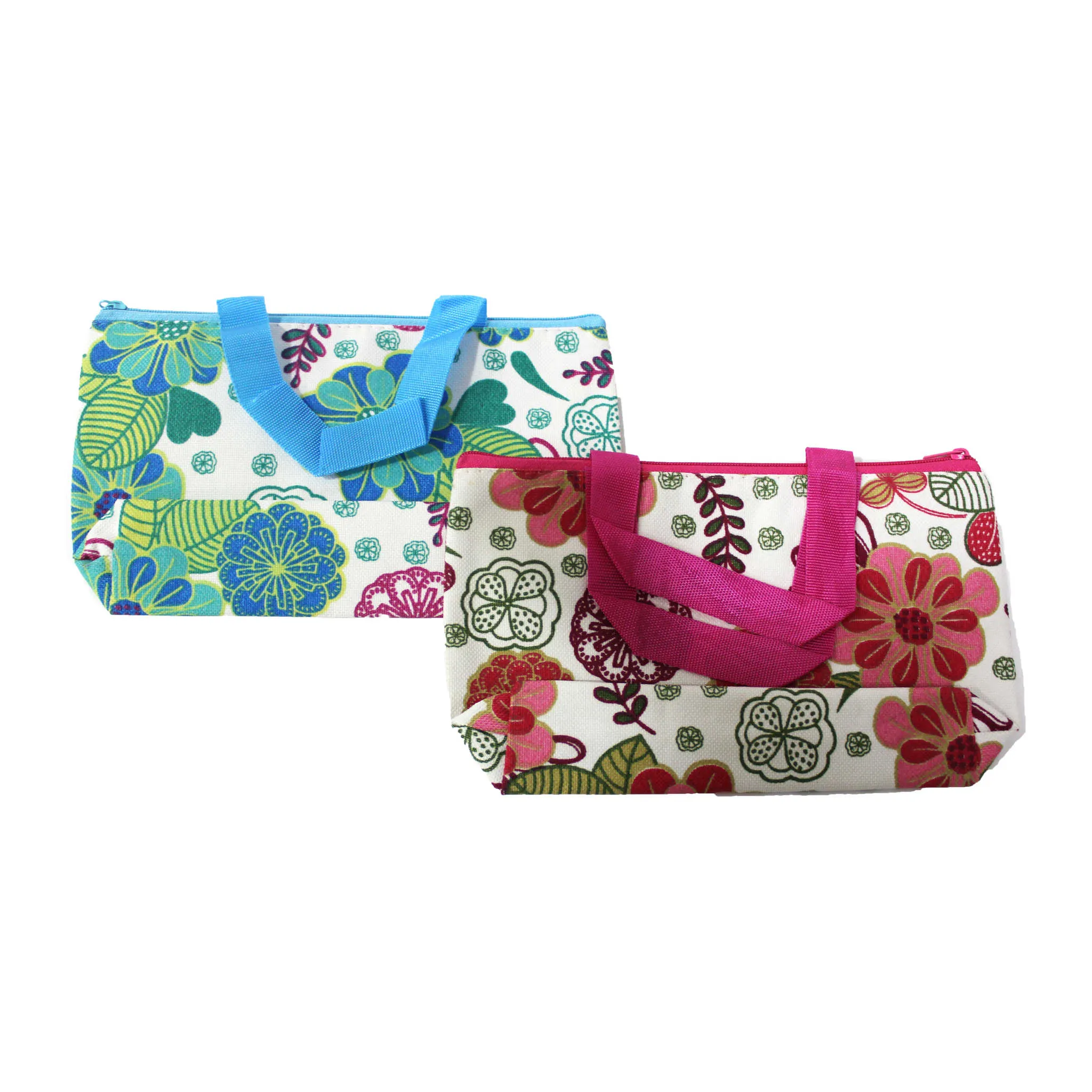 Imported Durable Canvas Printed multi purpose utility Small Bag with handles for all occasions for the girls and ladies, Theme Floral