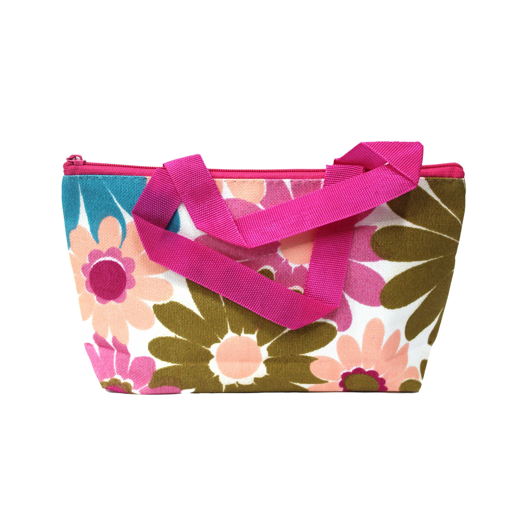 Imported Durable Canvas Printed multi purpose utility Small Bag with handles for all occasions for the girls and ladies, Theme Floral