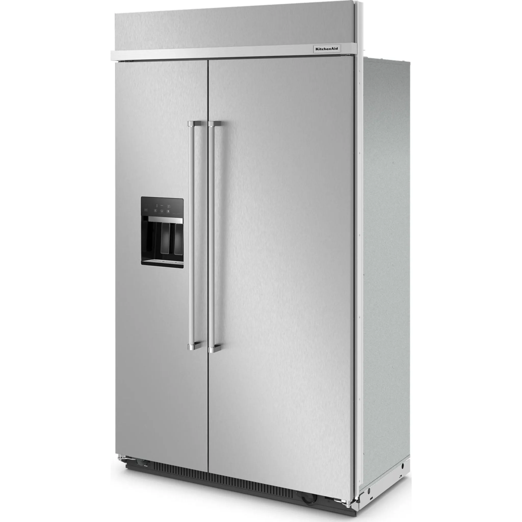 KitchenAid  29.4 cu. ft. 48" Built-In Side-by-Side Refrigerator with Ice and Water Dispenser (KBSD708MPS)