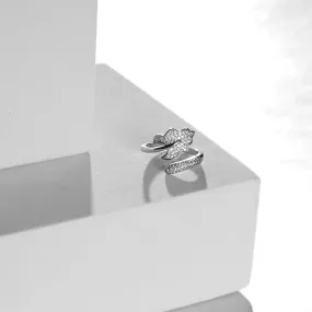 Leaf Serenity Silver Ring