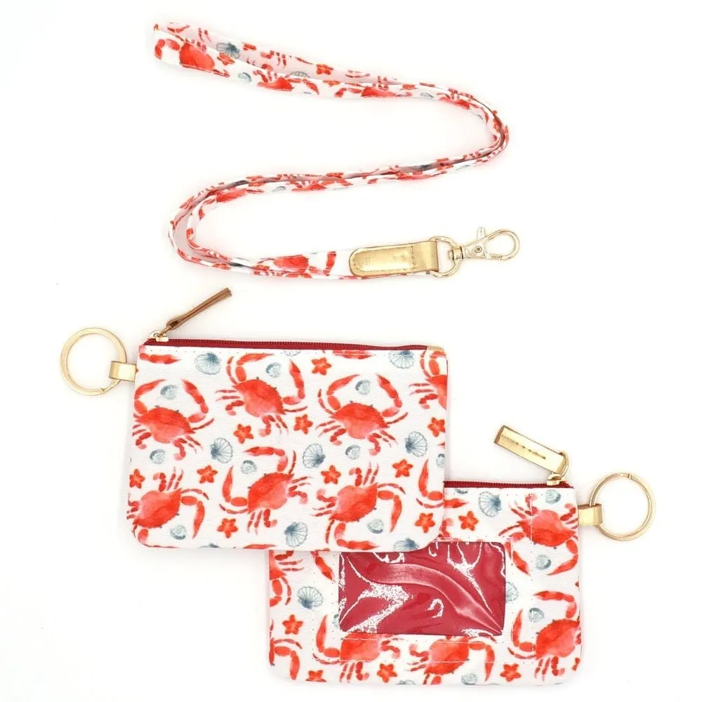 MB0152 Crab Lanyard ID Wallet