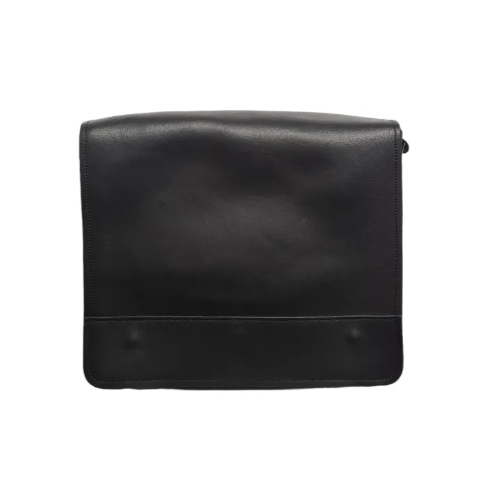 Men's Leather Tannery Messenger - Black