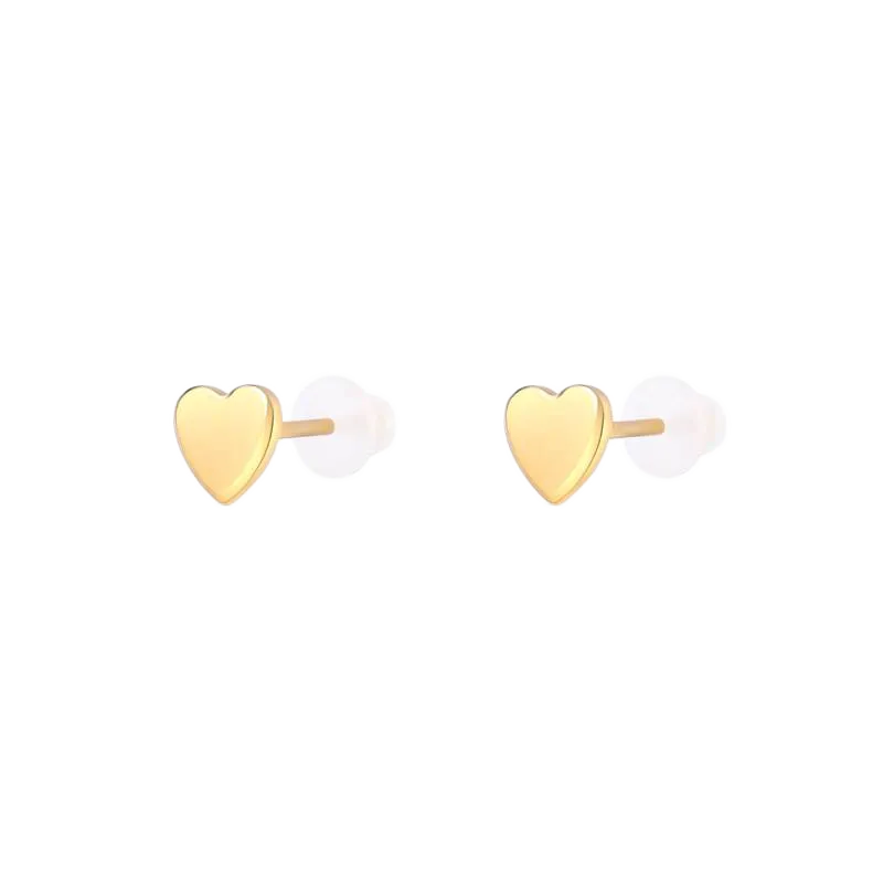 Mini Heart Stud Earrings