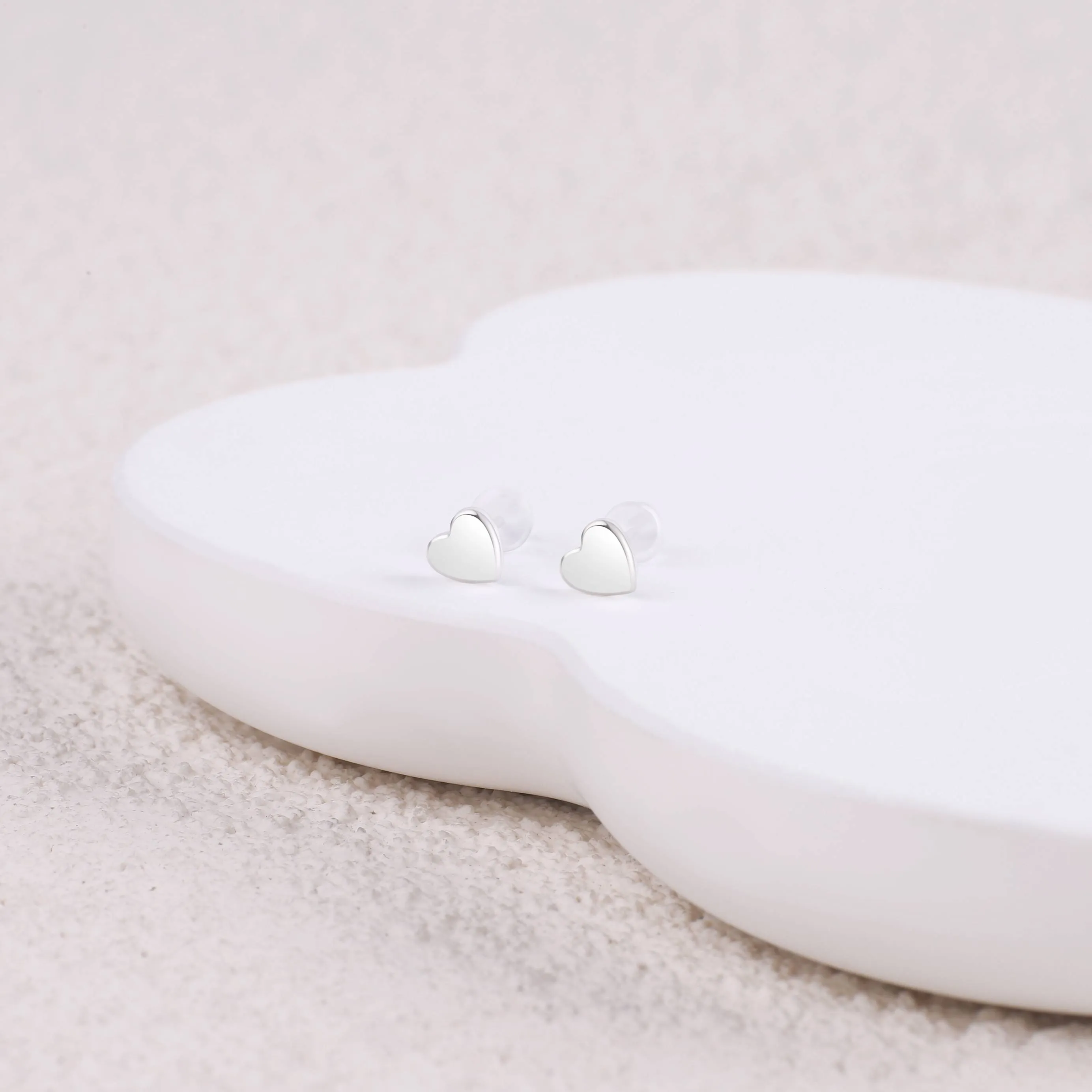 Mini Heart Stud Earrings