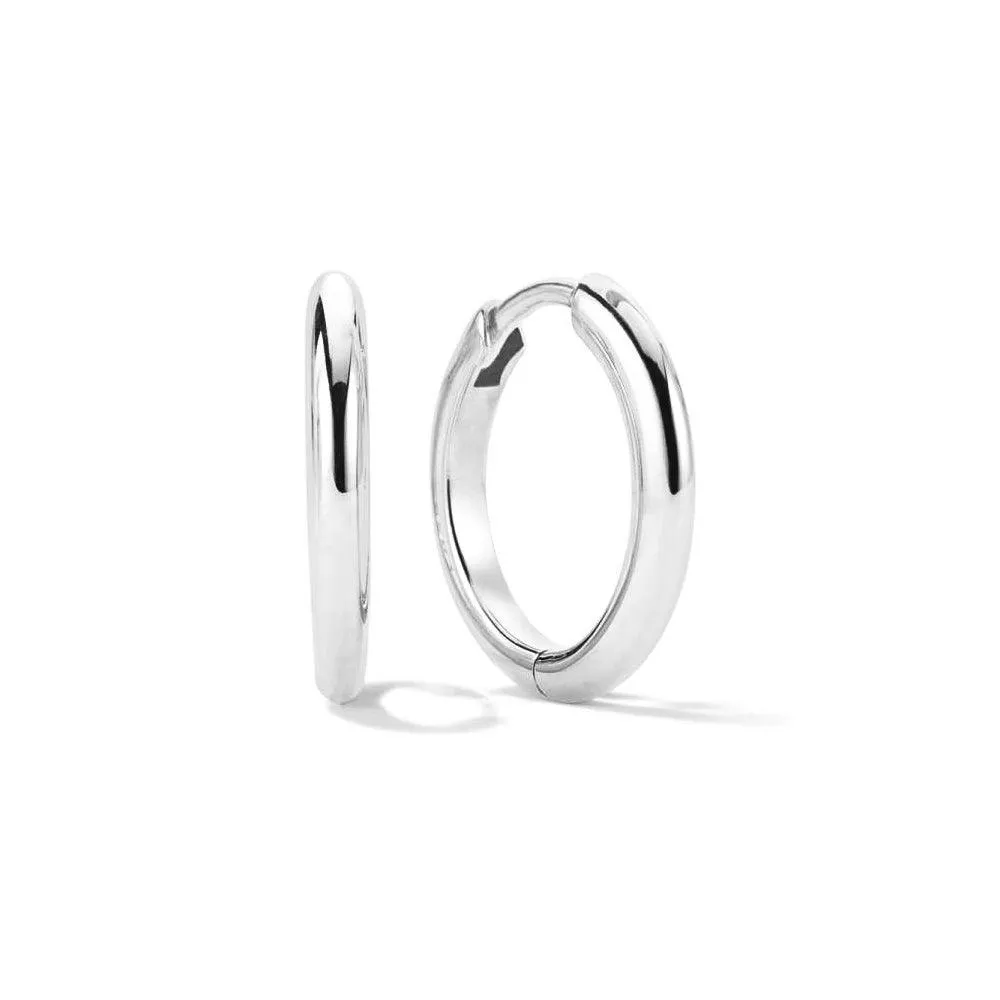 Minimalist Medium Hoop Earrings