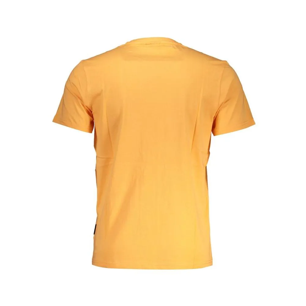 Napapijri Orange Cotton Men T-Shirt