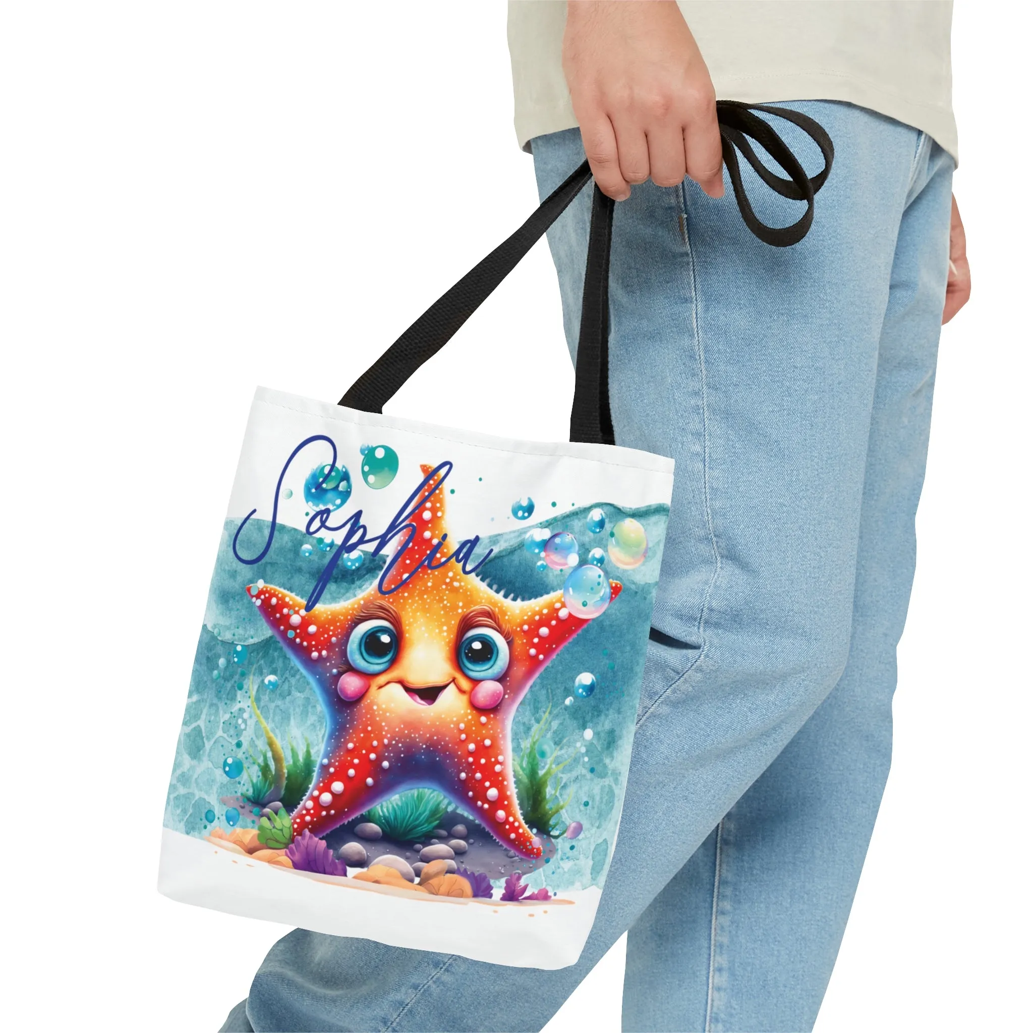 Personalised Tote Bag, Starfish bag, Beach Tote Bag, Personalised/Non-Personalised