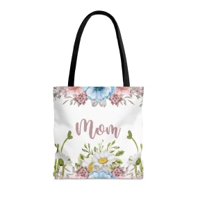 Personalised/Non-Personalised Tote Bag, Floral, Mom, Tote bag