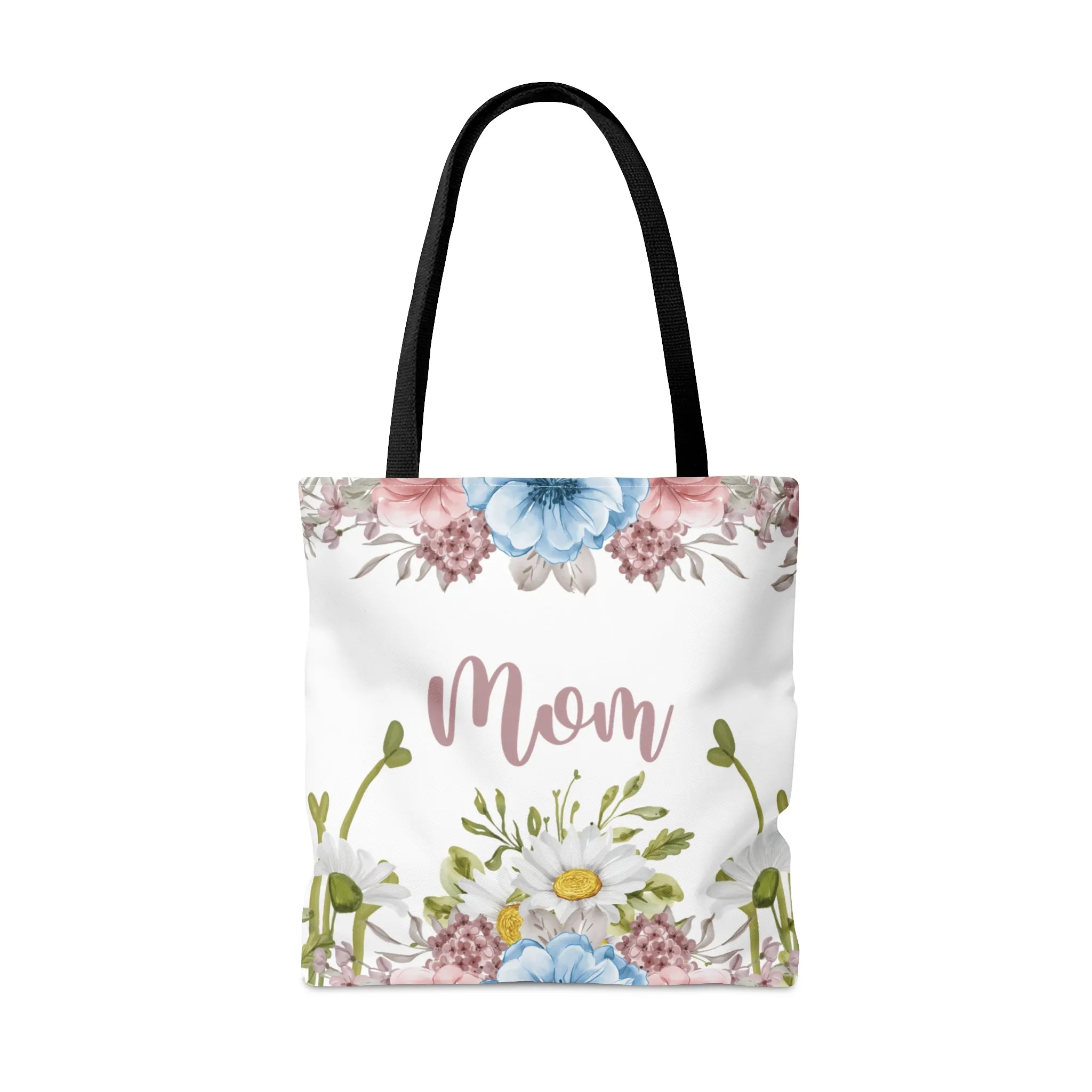 Personalised/Non-Personalised Tote Bag, Floral, Mom, Tote bag