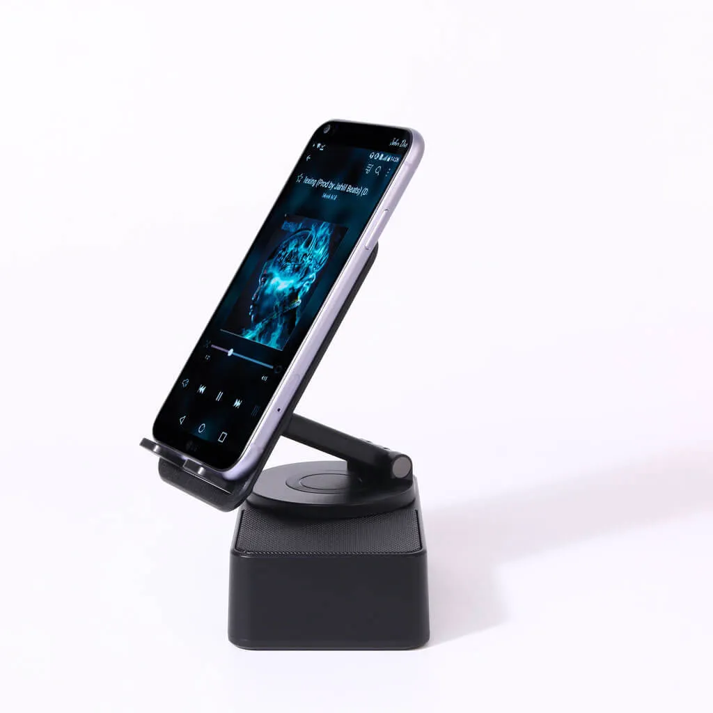 Phone Holder with Bluetooth Speaker