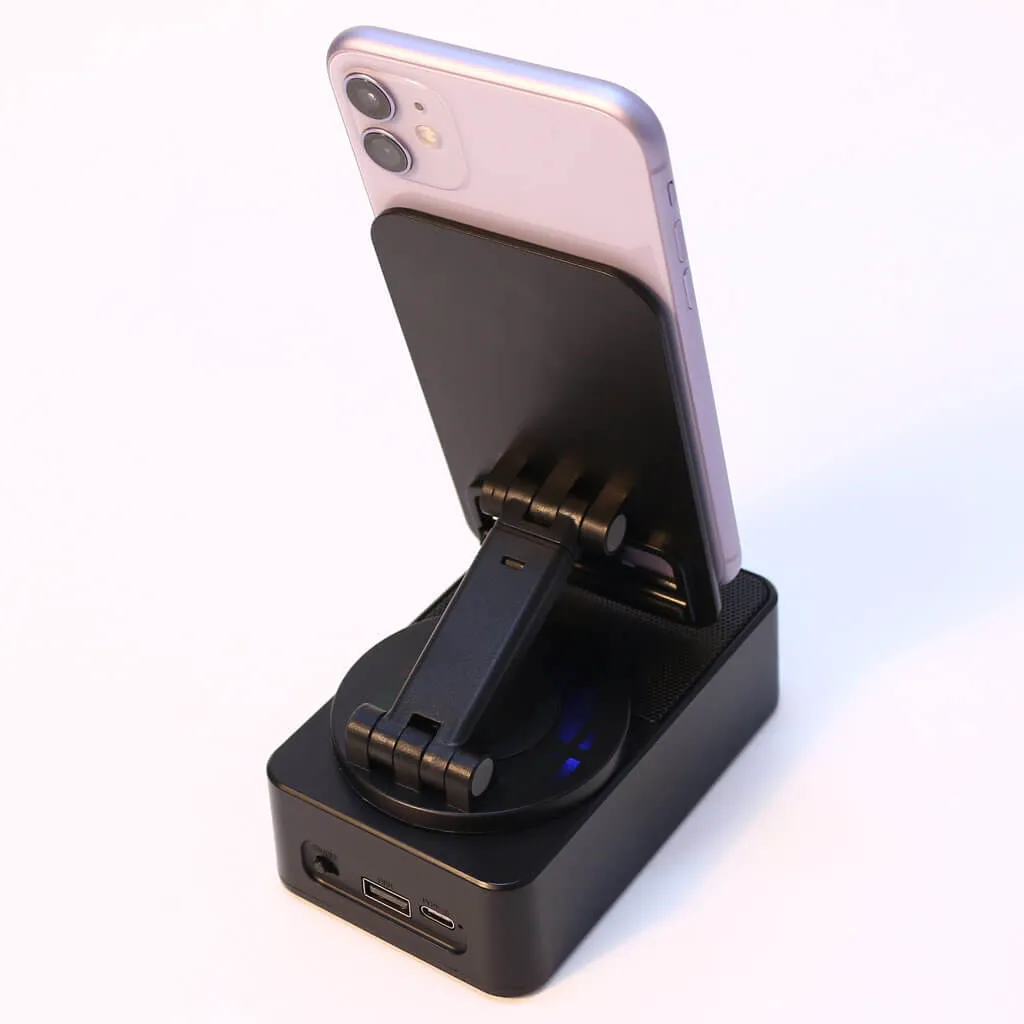 Phone Holder with Bluetooth Speaker