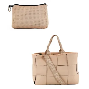 POUCH   ICON TOTE - TAN