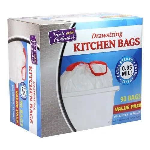 Premium Heavy Weight Plastic Trash Bags<br/>Size Options: 13 Gallon Trash Bags