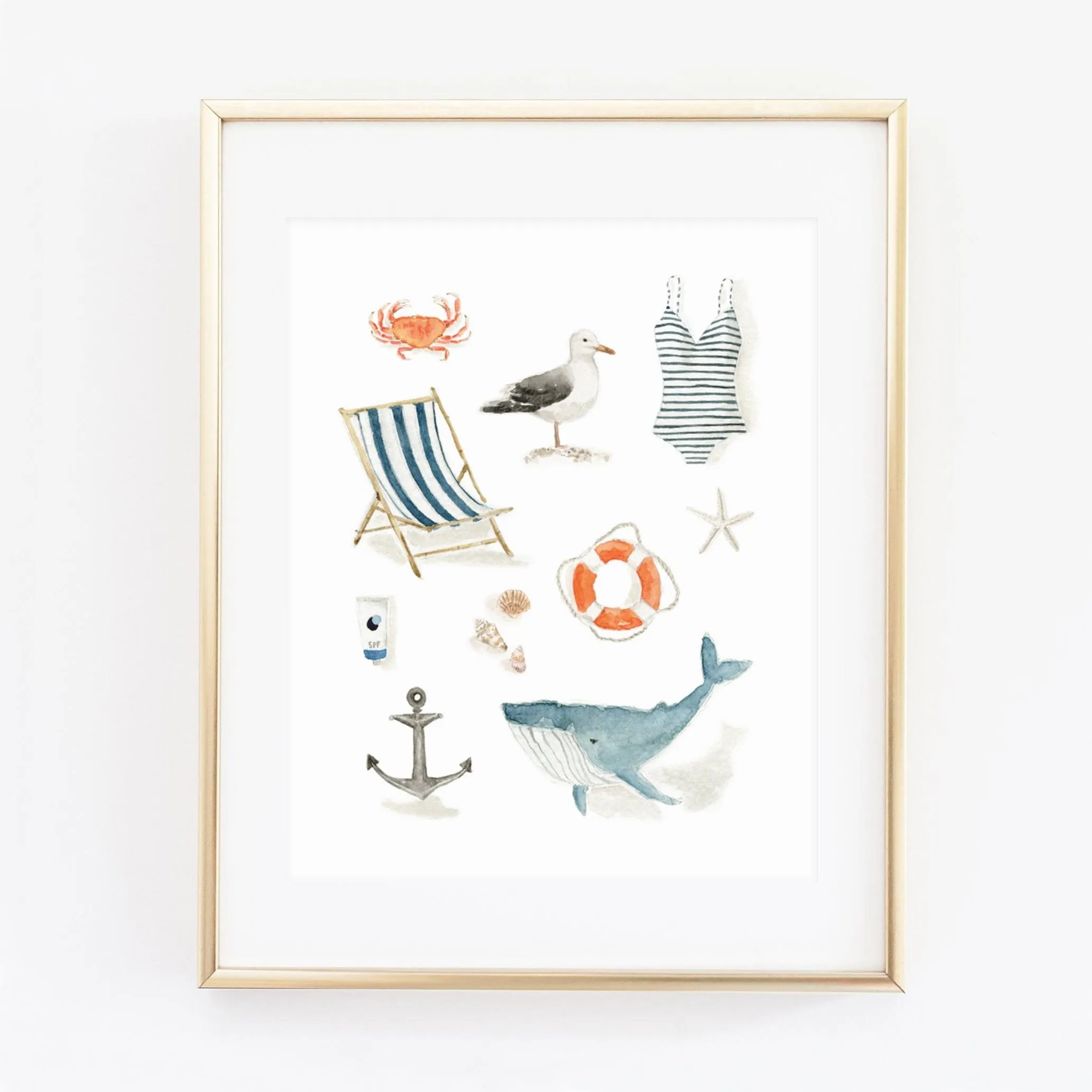 seaside art print