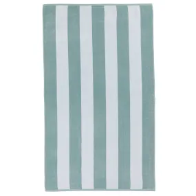 Serena Beach Towel [Light grey green/White]