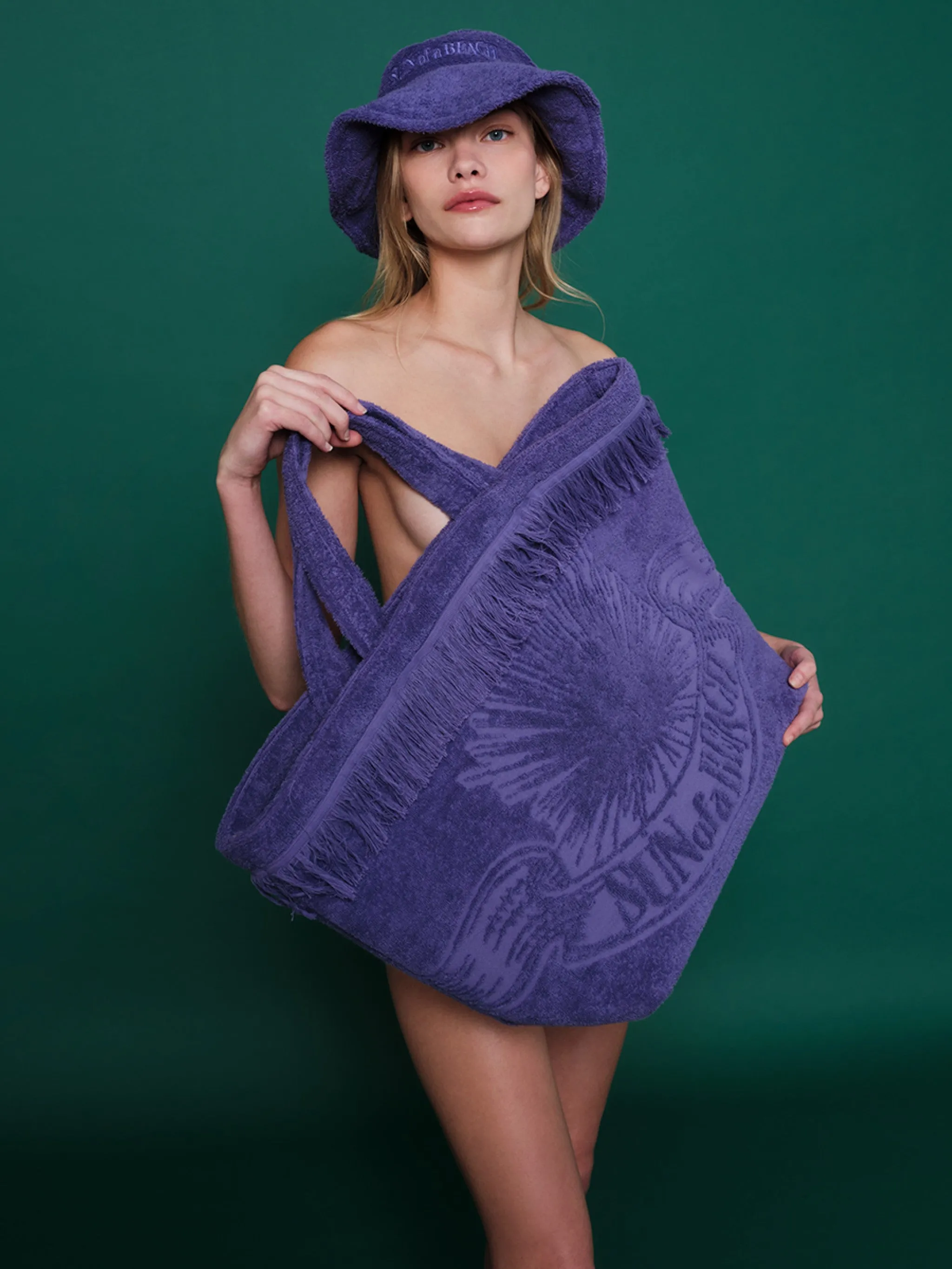 Starry Eyes Ultra Violet | Oversized Beach Bag