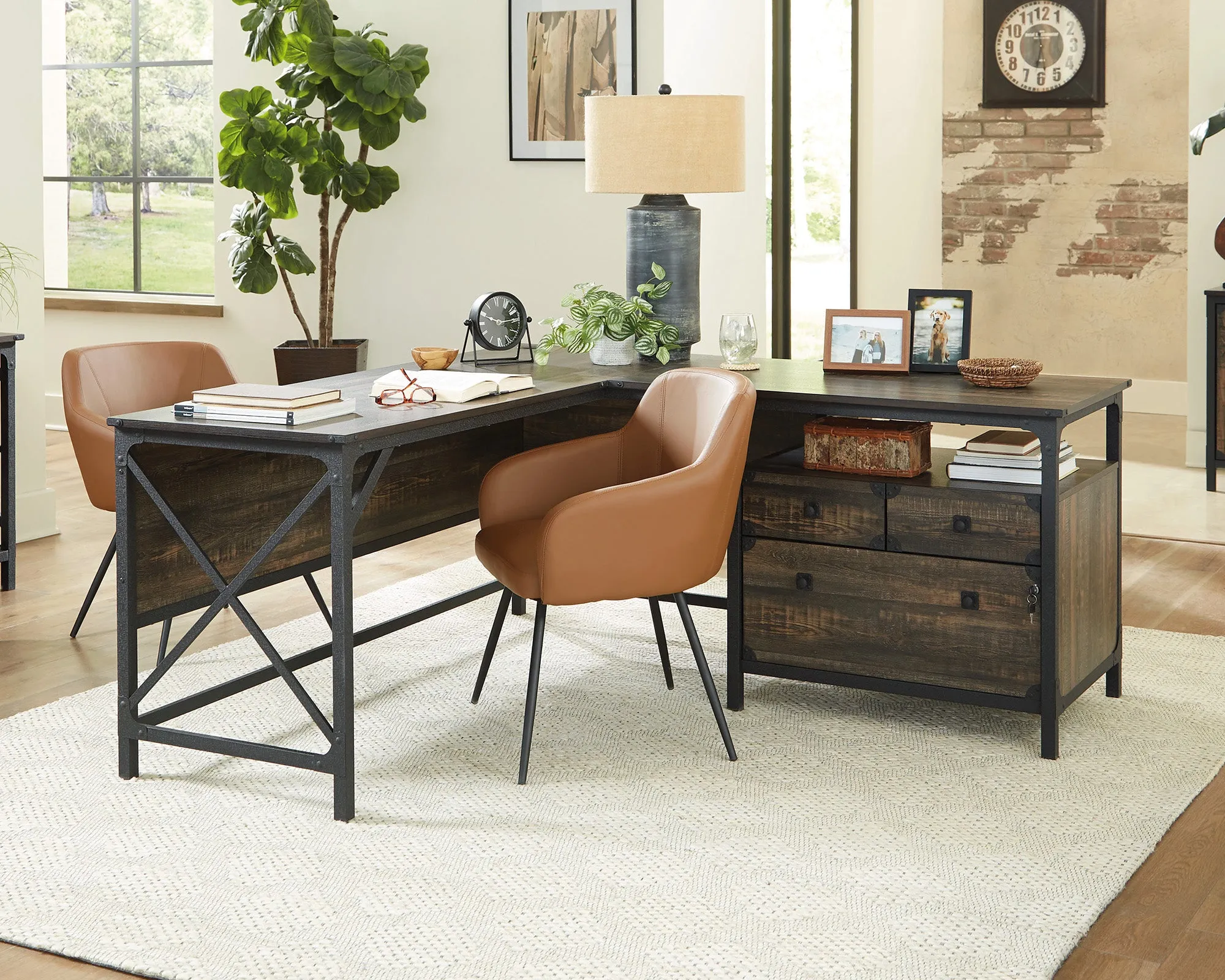 Steel River L-Shaped Desk Co A2