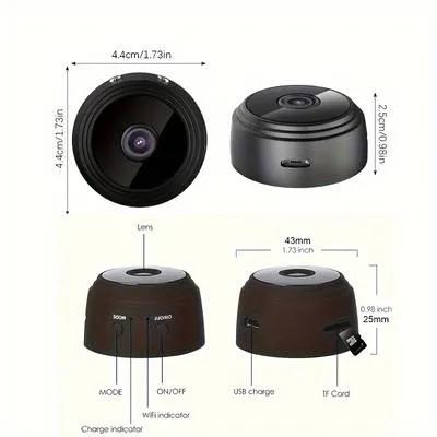 Upgraded Lens A9 Camera, Night Vision WIFI IP Camera