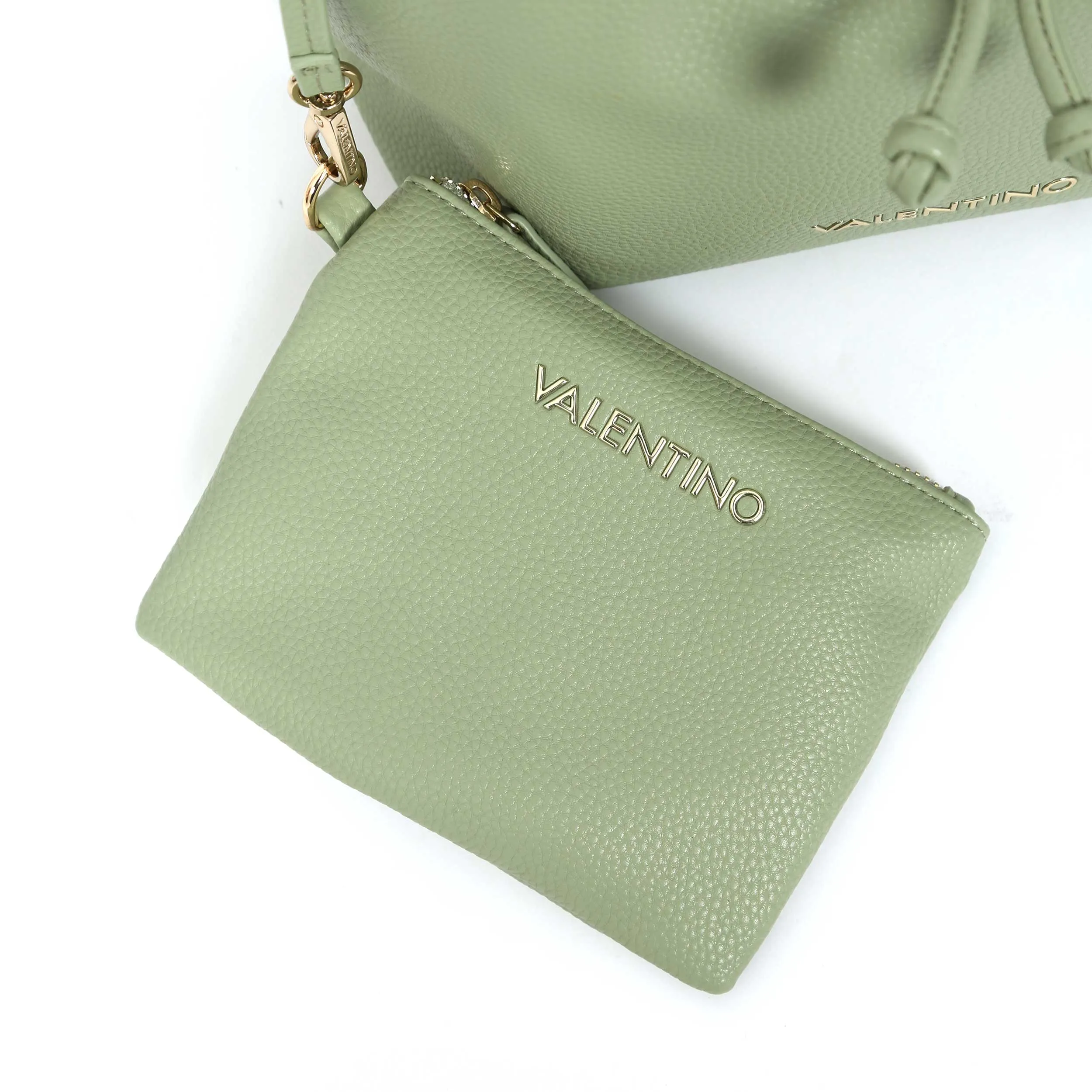 Valentino Bags Brixton Ladies Bucket Bag in Salvia Green