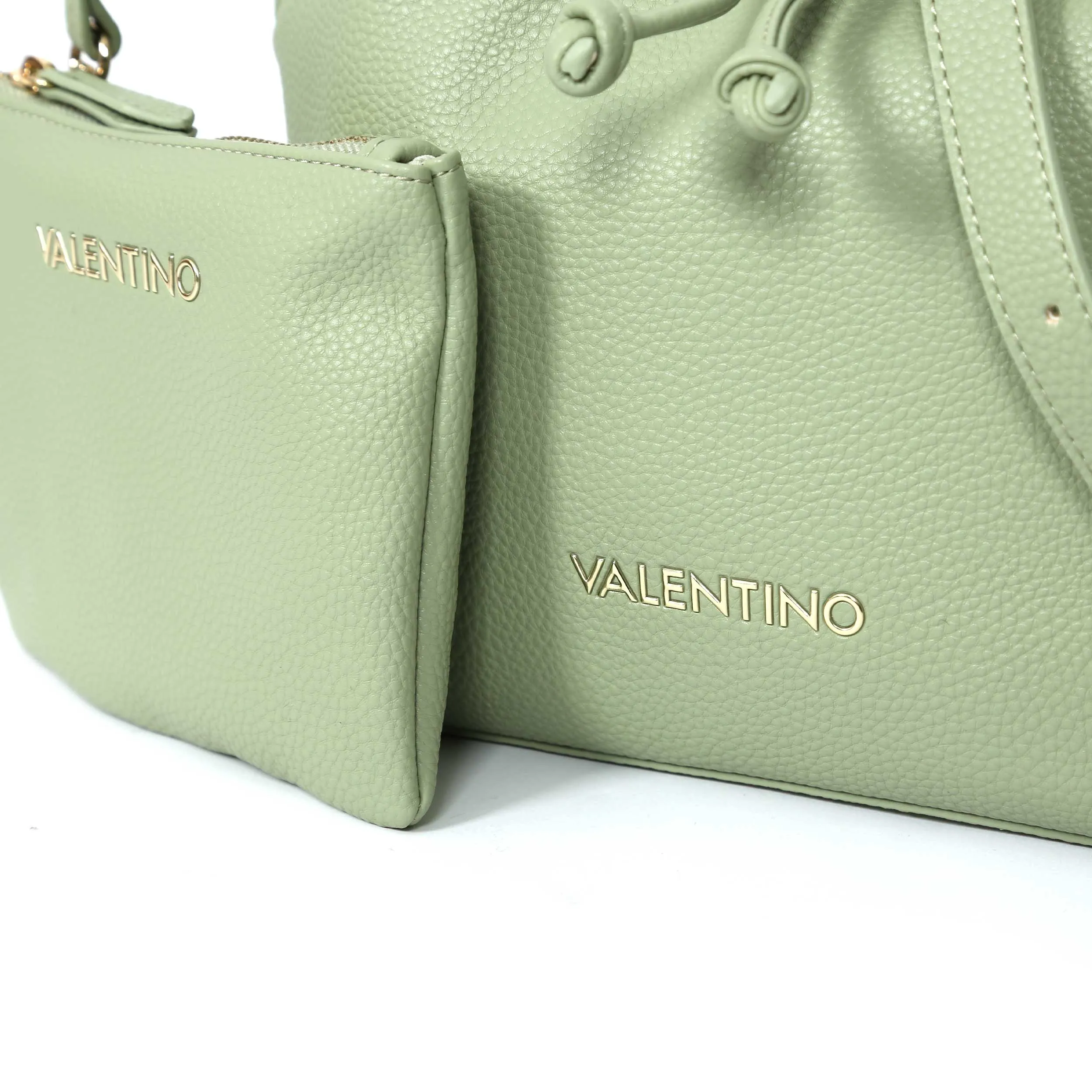 Valentino Bags Brixton Ladies Bucket Bag in Salvia Green