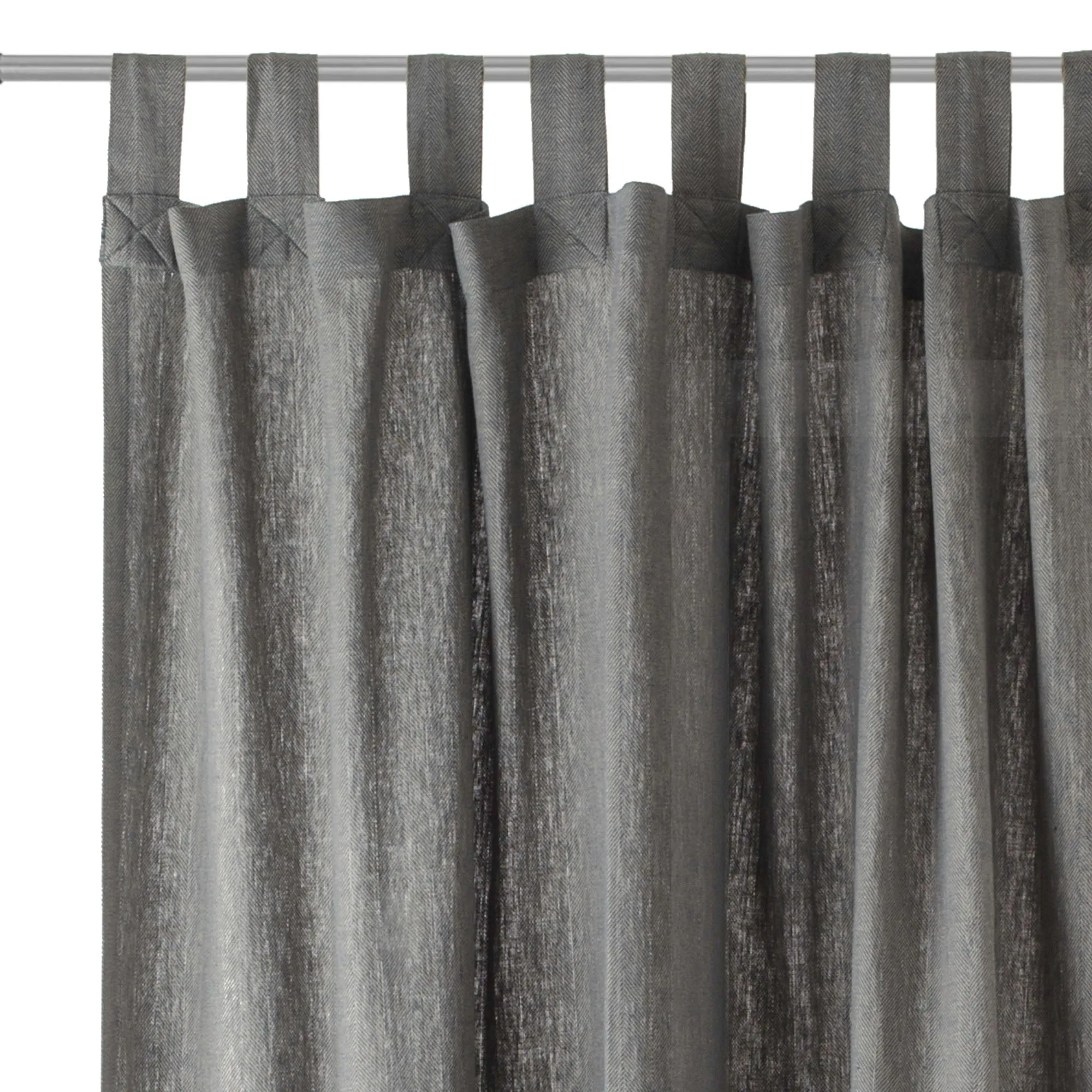 Vinstra Curtain Set [Blue/Natural white]